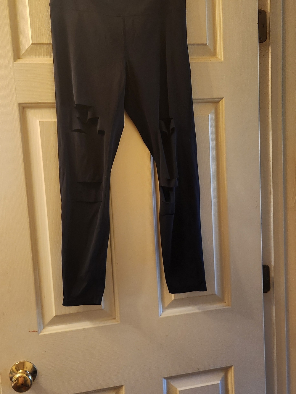 ZYIA Black Ripped Performance Leggings